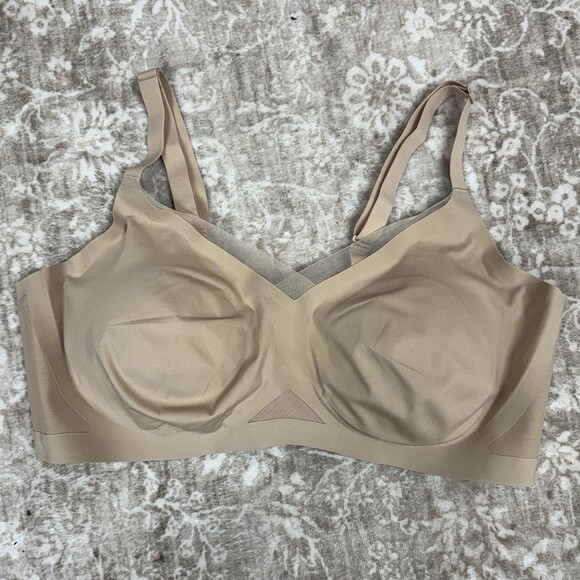 HoneyLove Other - HoneyLove LiftWear CrossOver Wirefree Bra Sand Women’s Size 2X Beige Wireless